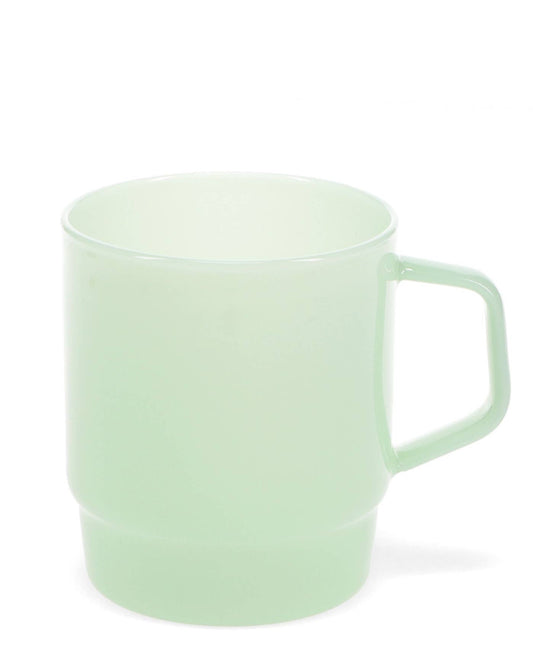 Light green mug on a white background