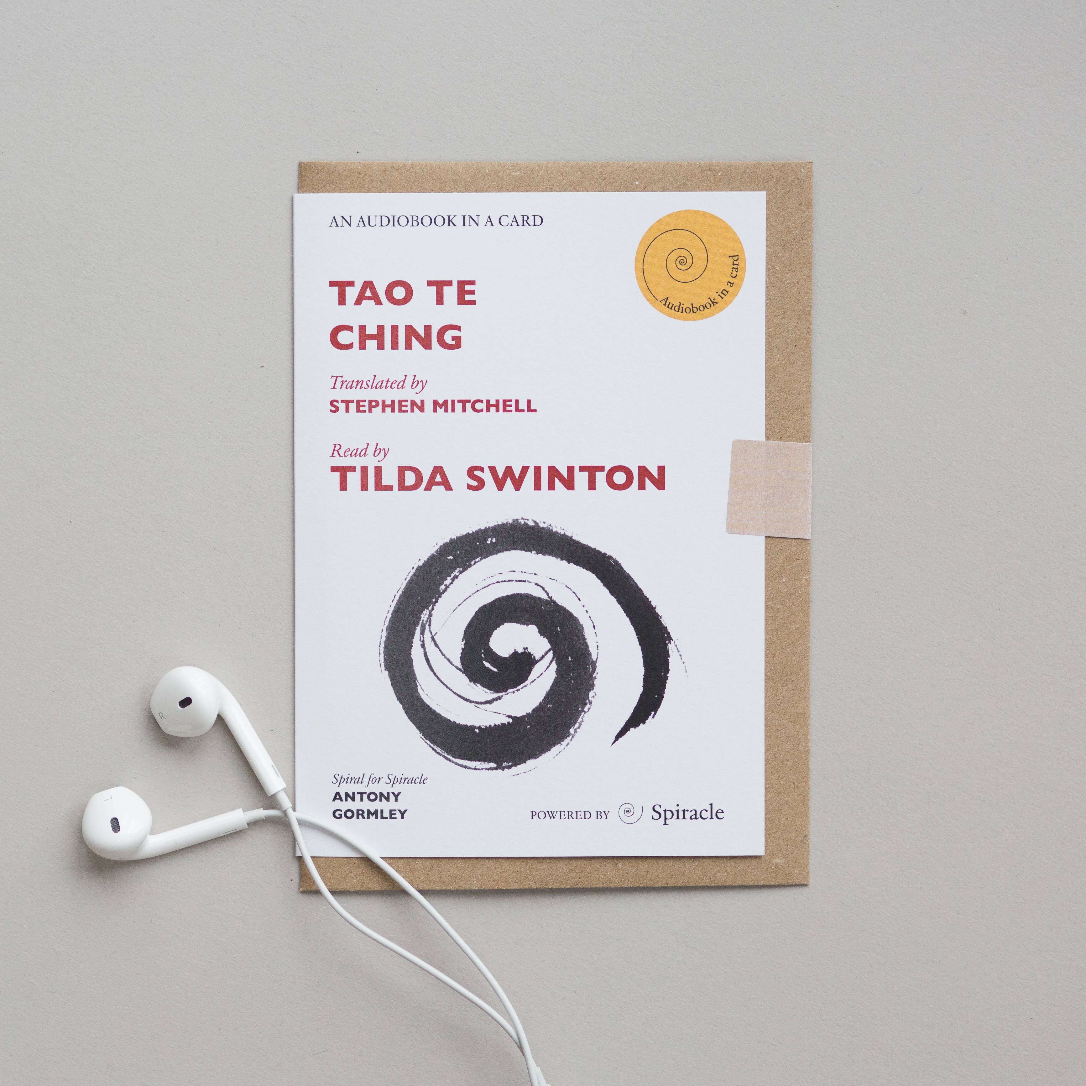 Spiracle Audiobook in a Card, Tao Te Ching read by Tilda Swinton