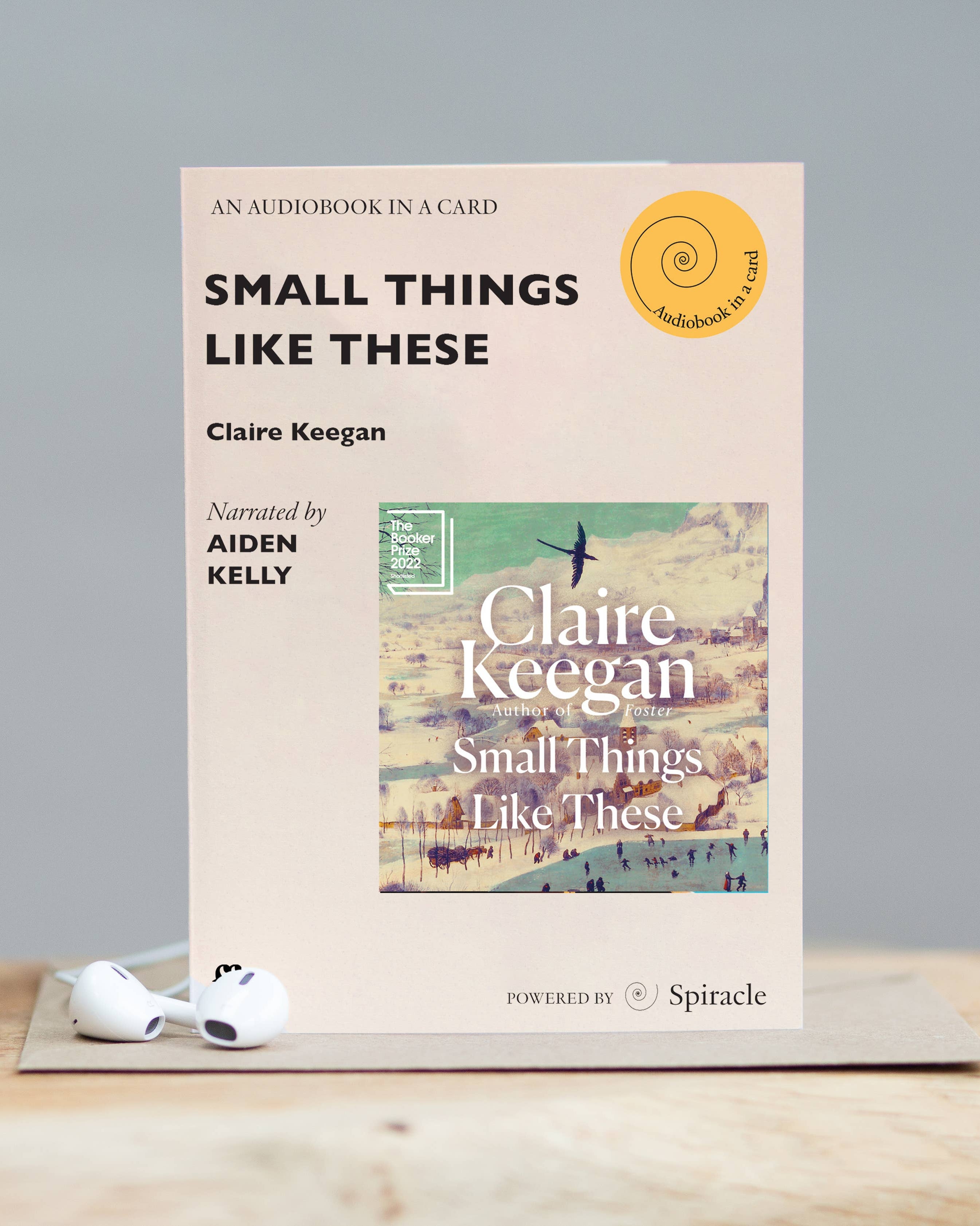 Spiracle Audiobook in a Card, Small Things Like These by Claire Keegan