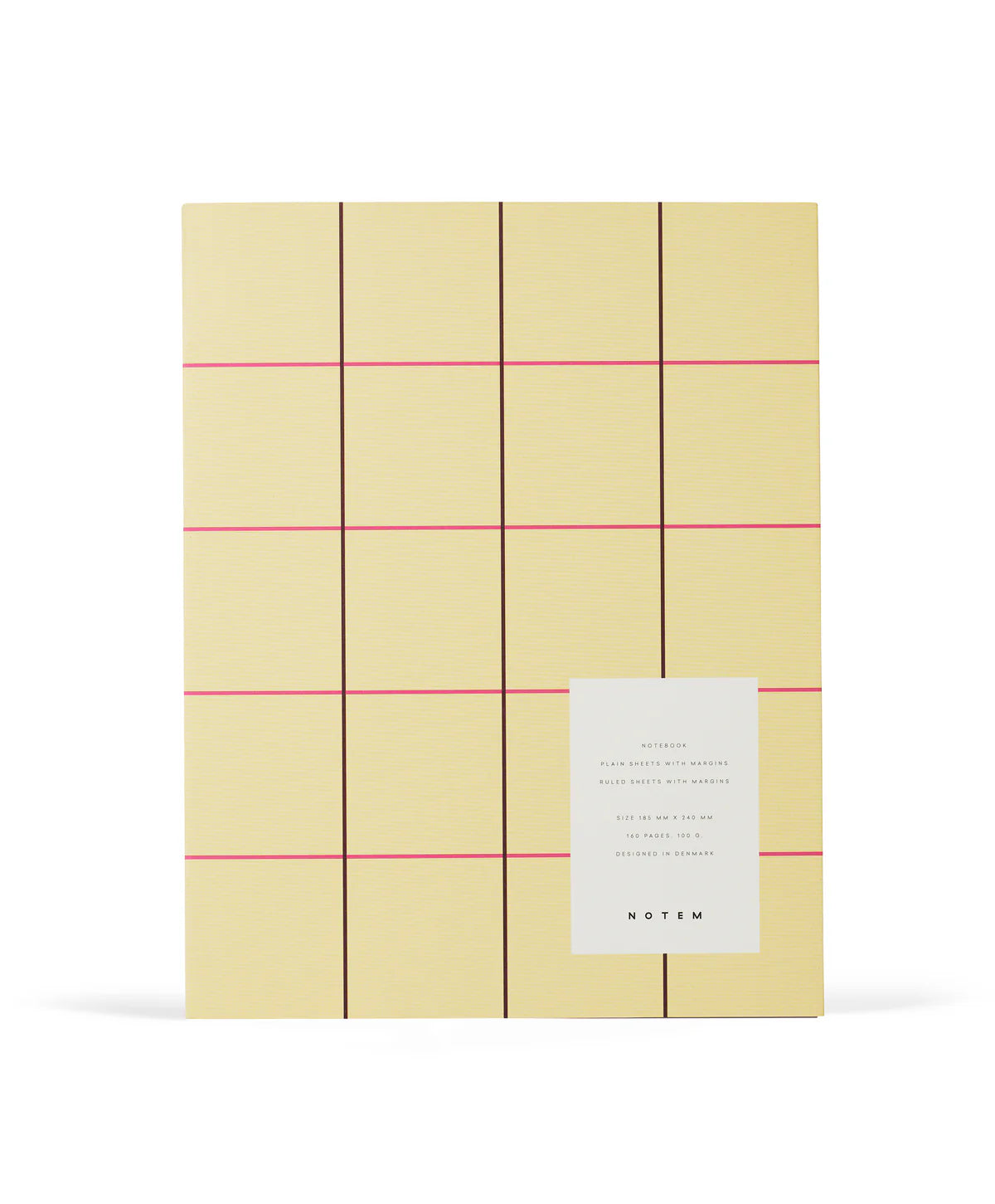 Uma Notebook - Large Flatlay - Yellow Check