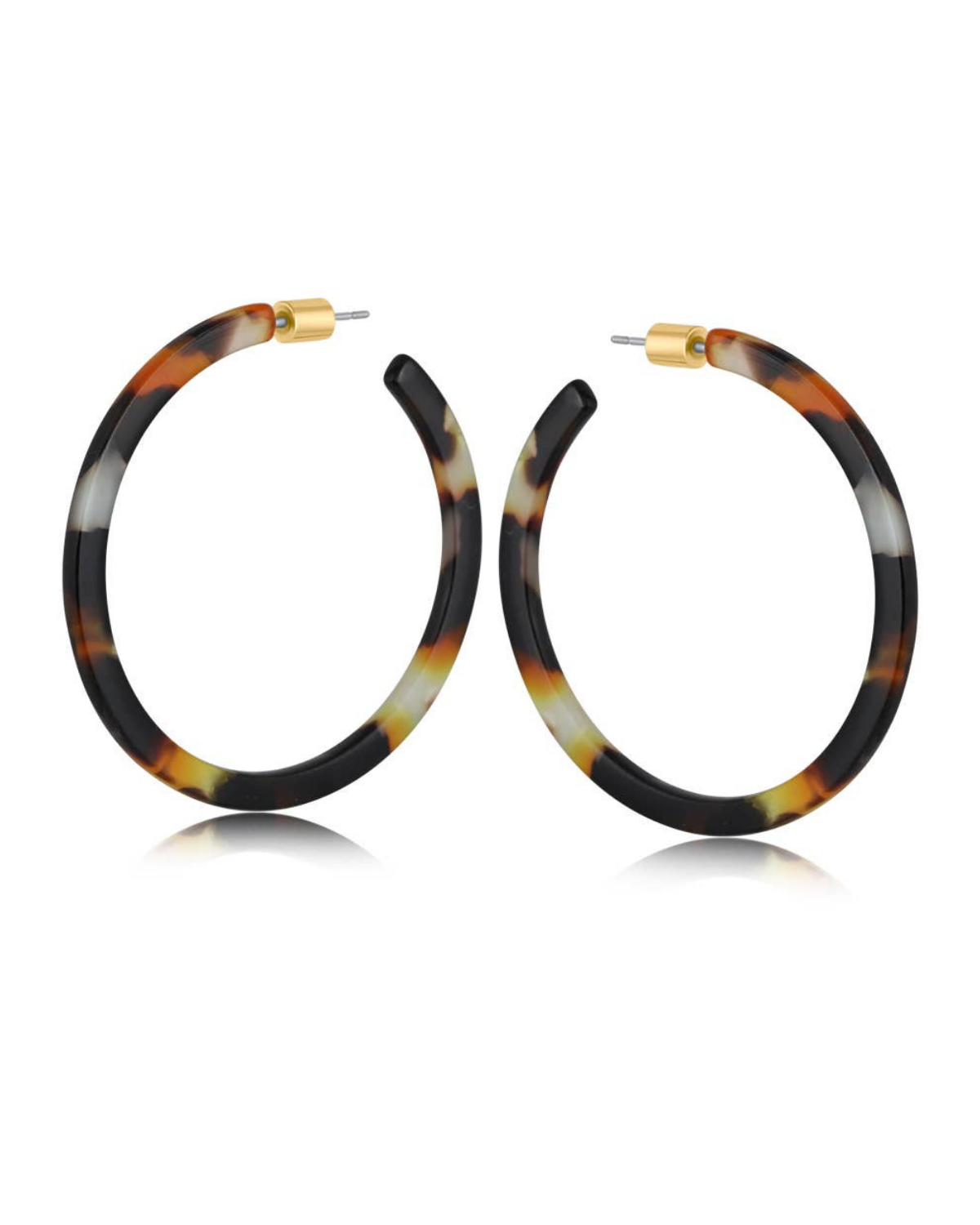 Hortense Resin Statement Hoop Earrings