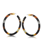 Hortense Resin Statement Hoop Earrings