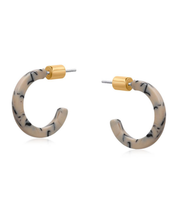 Sunny Petite Resin Hoop Earrings