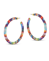 Sophia Hoop Resin Earrings