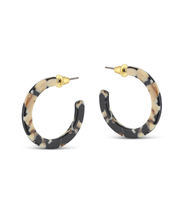 Emily Tiny Hoop Resin Earrings