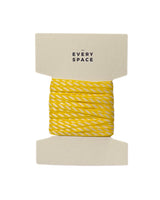 Fine Ribbon | Yellow & White Diagonal Stripe, 4mm