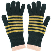 Women's Gloves | Lambswool Stripe, Extra Long Cuff