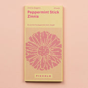 Zinnia Peppermint Stick Single Seed Packet