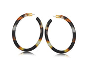 Hortense Resin Statement Hoop Earrings