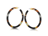 Hortense Resin Statement Hoop Earrings