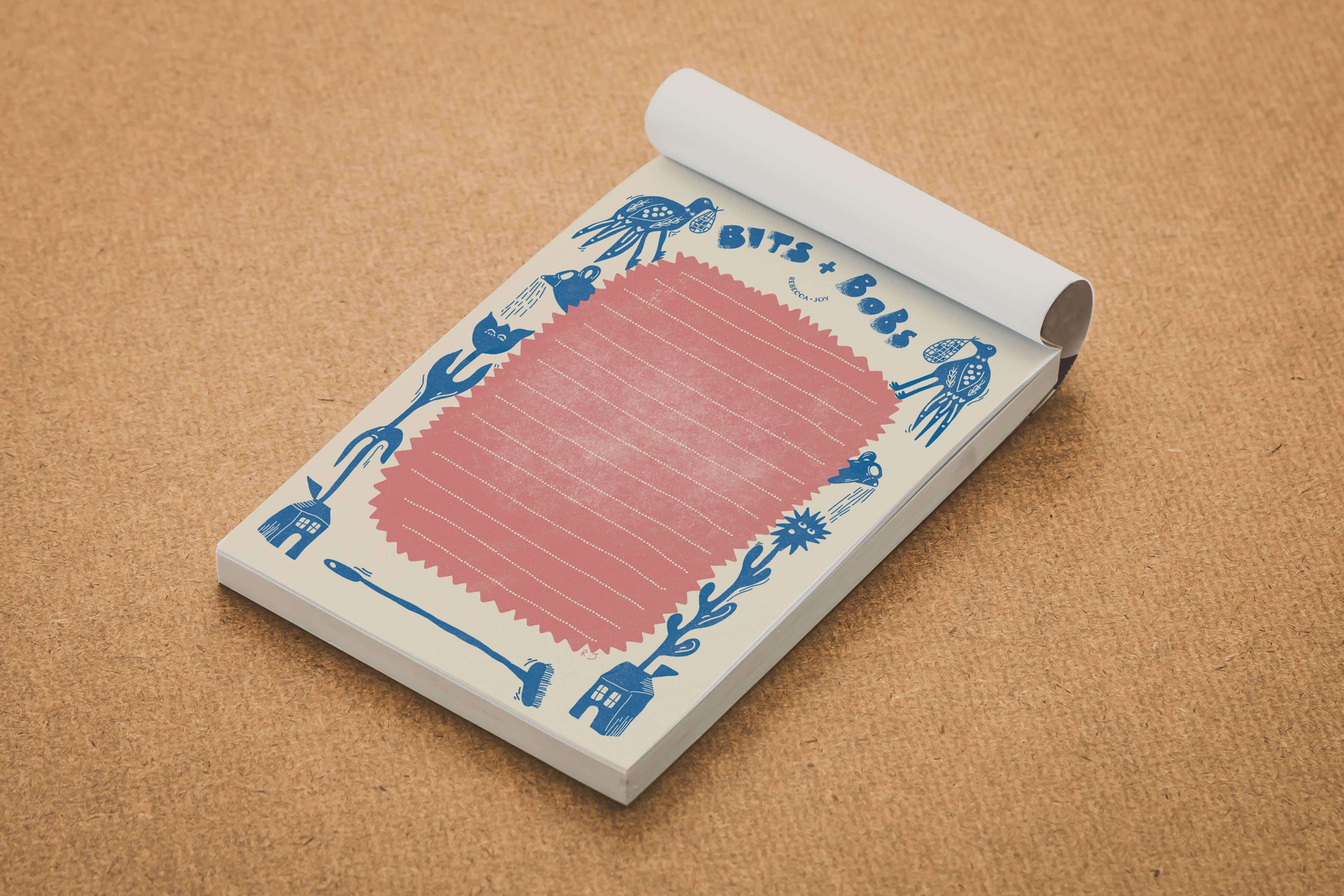 'Bits & Bobs' | Retro Garden | A6 Notepad