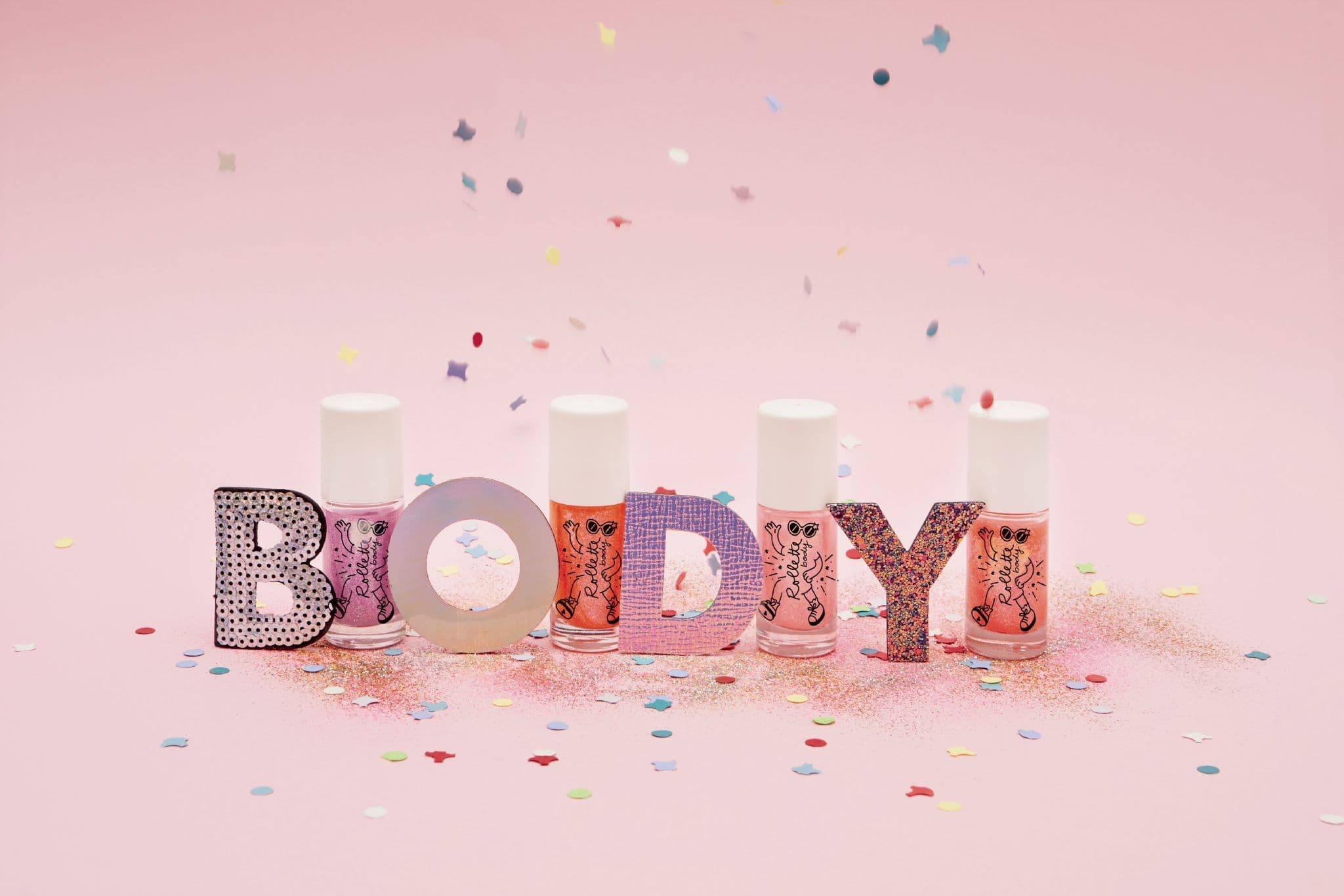 Nailmatic Body Glitter Rollette - Raspberry