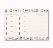 Weekly Meal Planner Pad Mini Dalmatian Spot