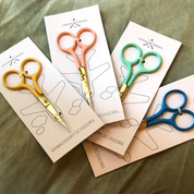 Embroidery scissors with gold finish blades by Chasing Threads
