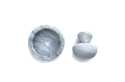 Marble Mortar & Pestle | White 4" x 4" x 4.25"