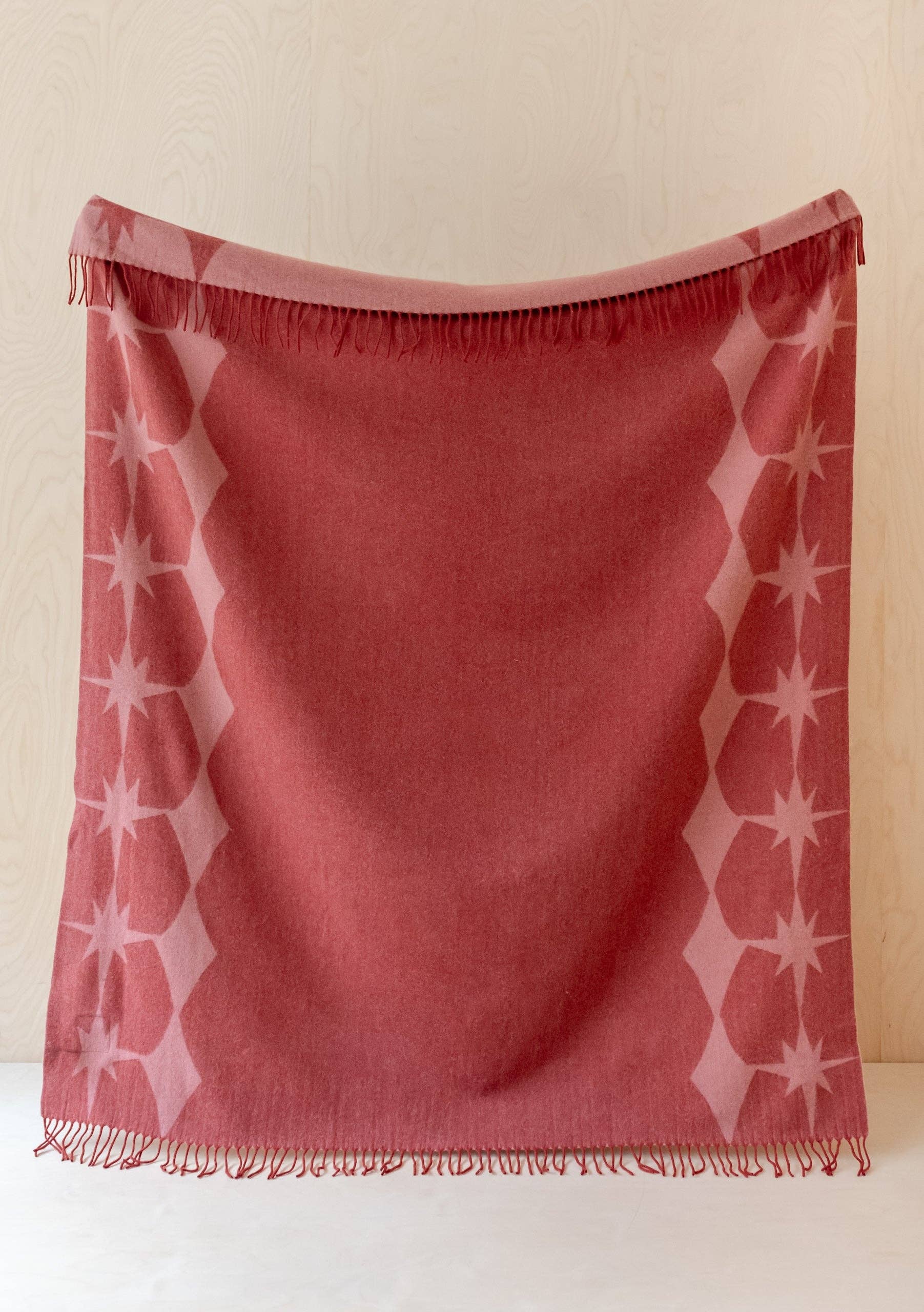 Lambswool Blanket in Pink Celestial