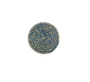Cornflower and natural jute coasters by British Colour Standard, further view