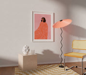 The Woman With The Swirls | A3 Art Print