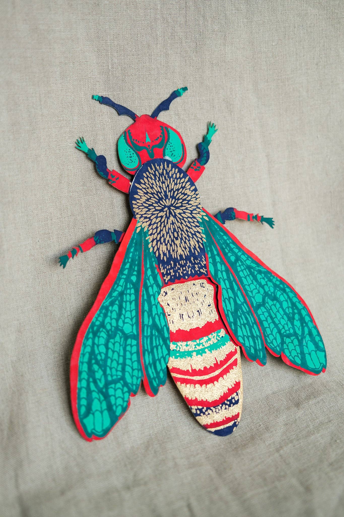 Wasp Greeting Card