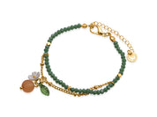 Marina Tangerine Beaded Bracelet