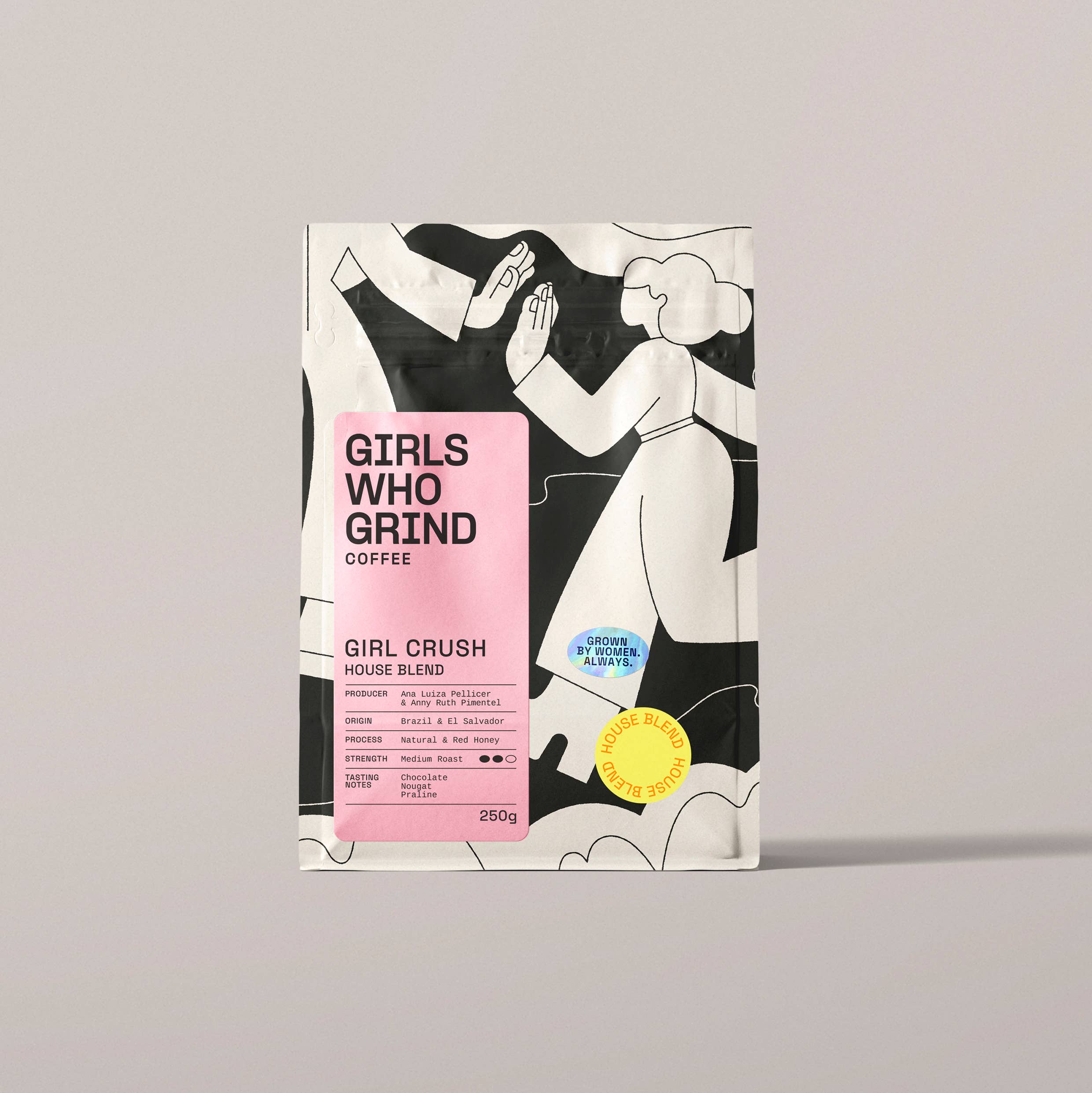 Coffee, Girl Crush blend. El Salvador & Brazil.: French Press / 250g