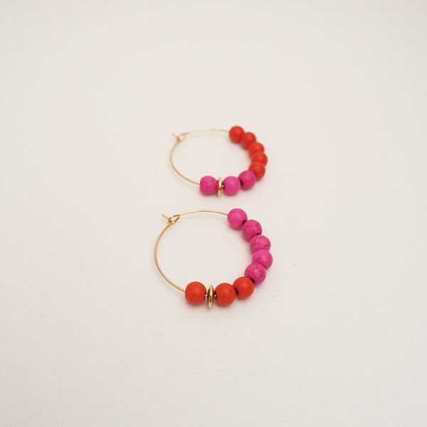 Abacus Pink/Orange Hoops