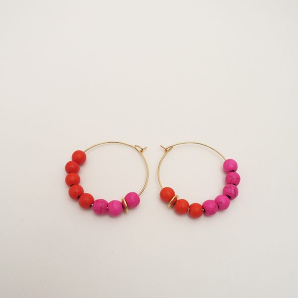 Abacus Pink/Orange Hoops