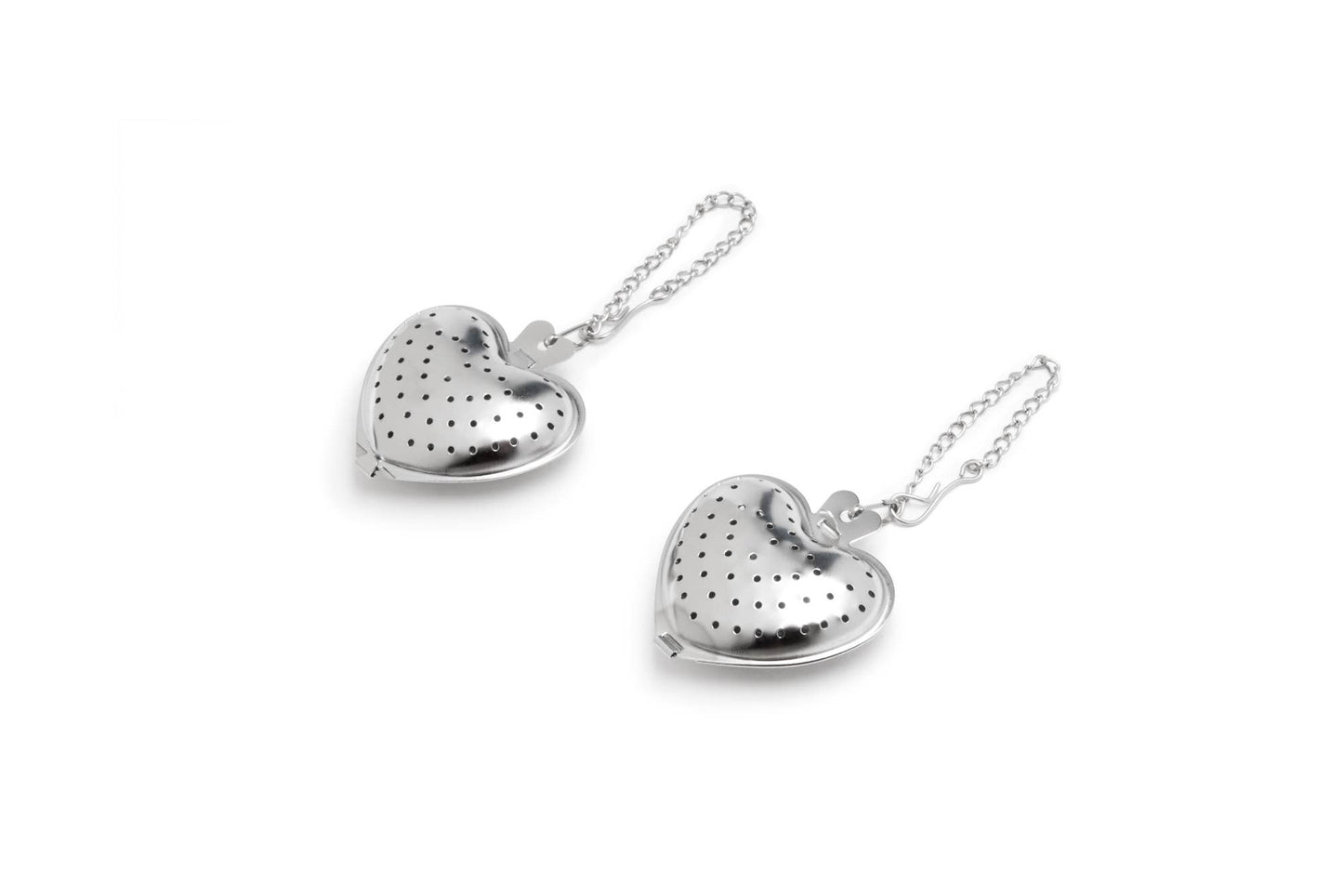 Fox Run Stainless Steel Heart Tea Infuser | Set of 2, 6.25"