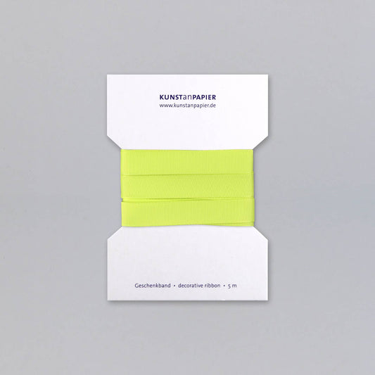 Grosgrain Ribbon Neon Yellow