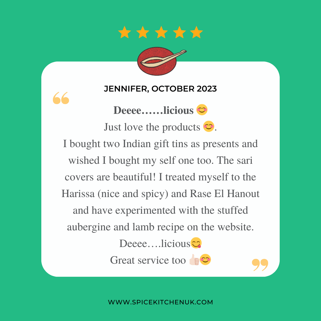 Middle Eastern & African Spice Tin with Silk Sari Wrap