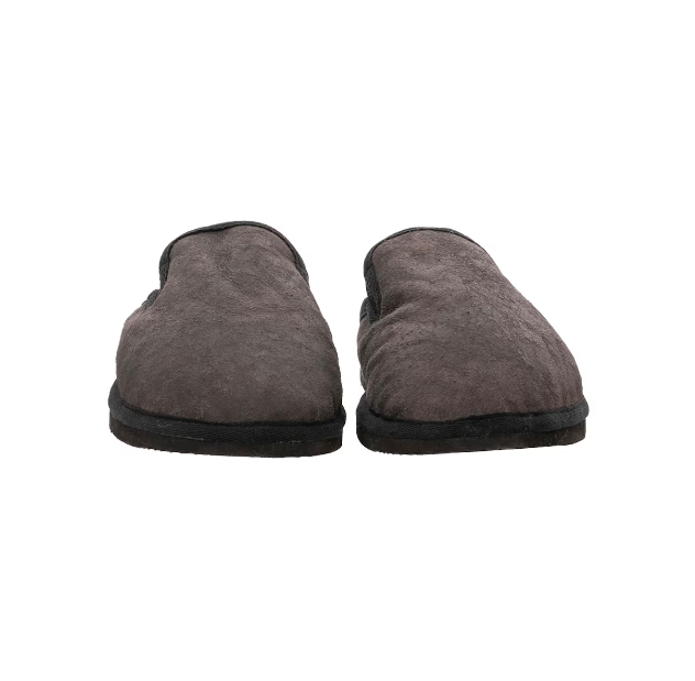 The Every Space genuine sheepskin Adam slippers in matt black by Shepherd of Sweden