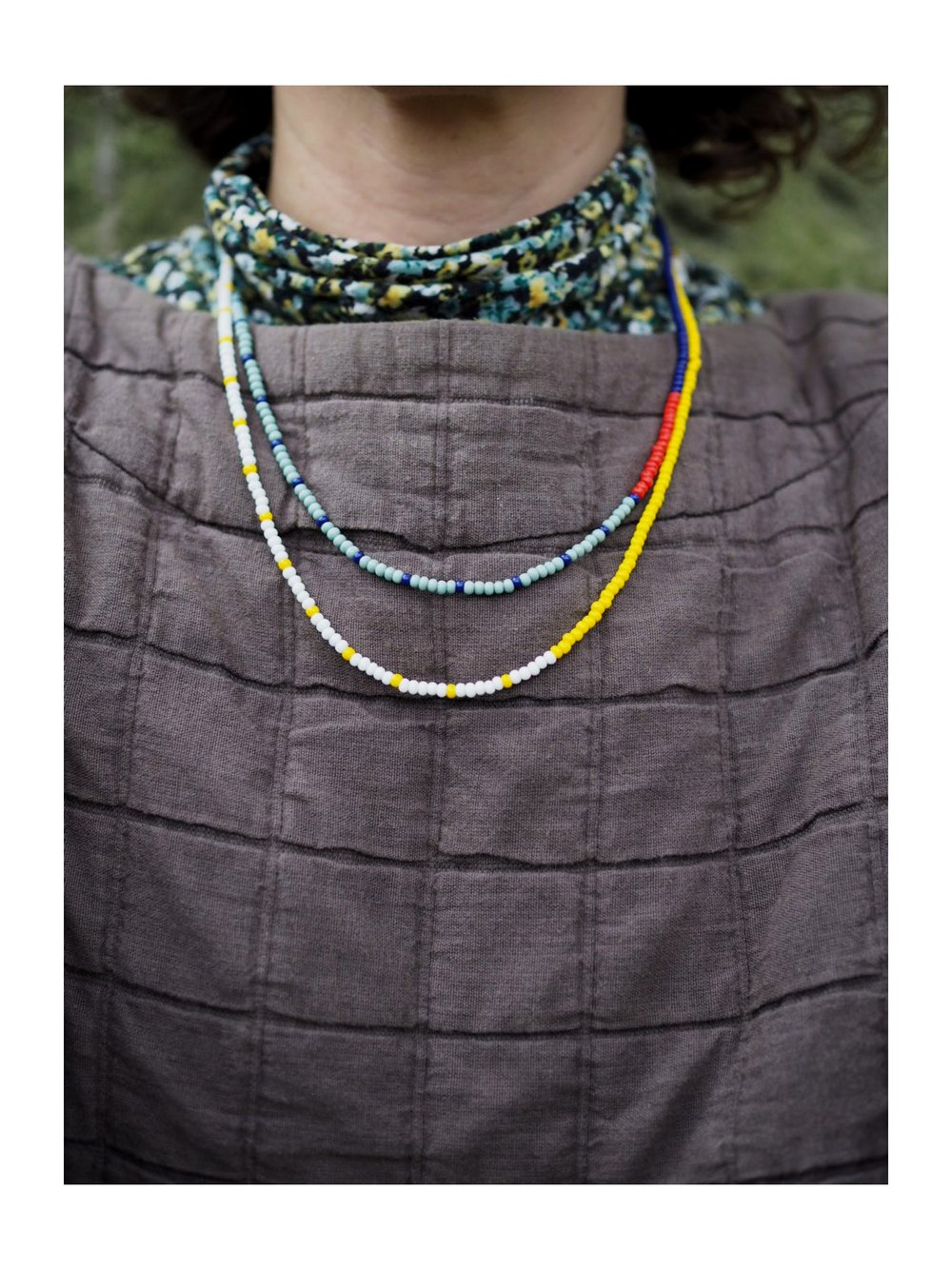 Adjustable Beaded Necklace (two colour options)