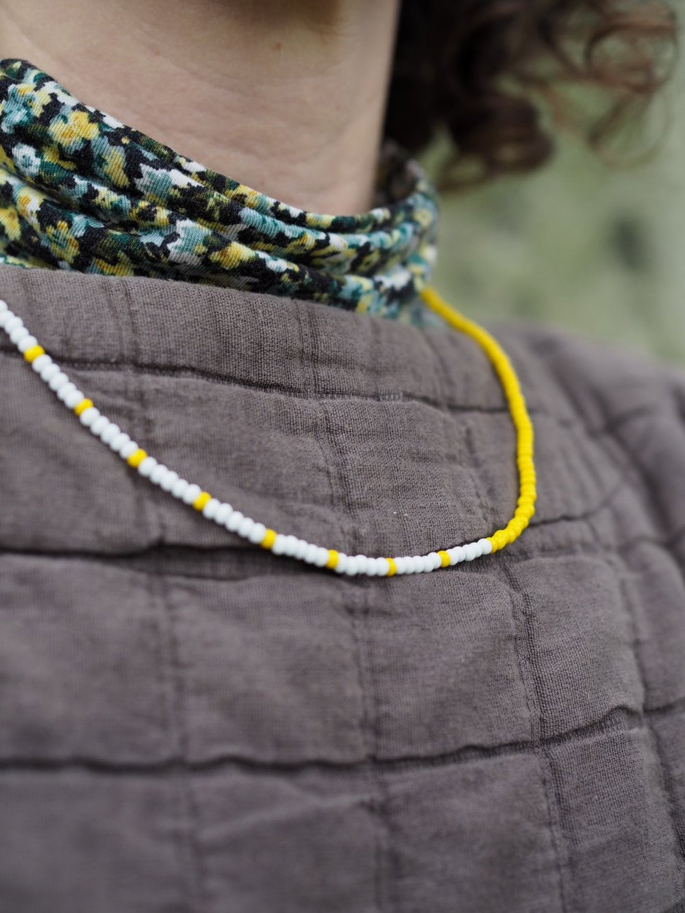 Adjustable Beaded Necklace (two colour options)