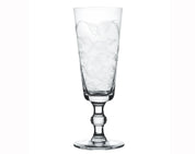 A Set of Four Crystal Champagne Flutes | Fern Design