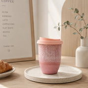 Reusable Ceramic Coffee Cup 8oz in Seville Terracotta