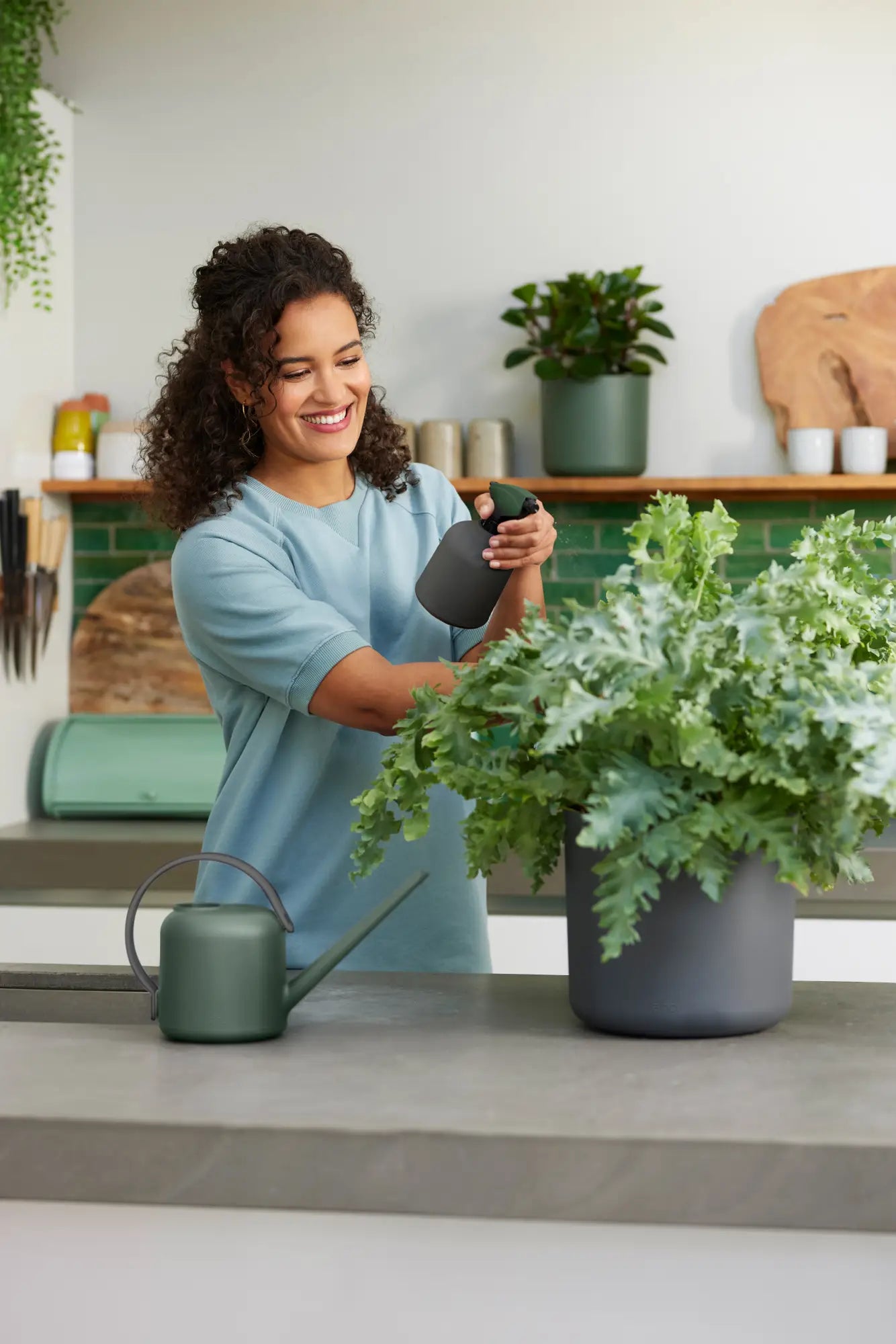 Plant Mister 0.6L - Anthracite & Leaf Green