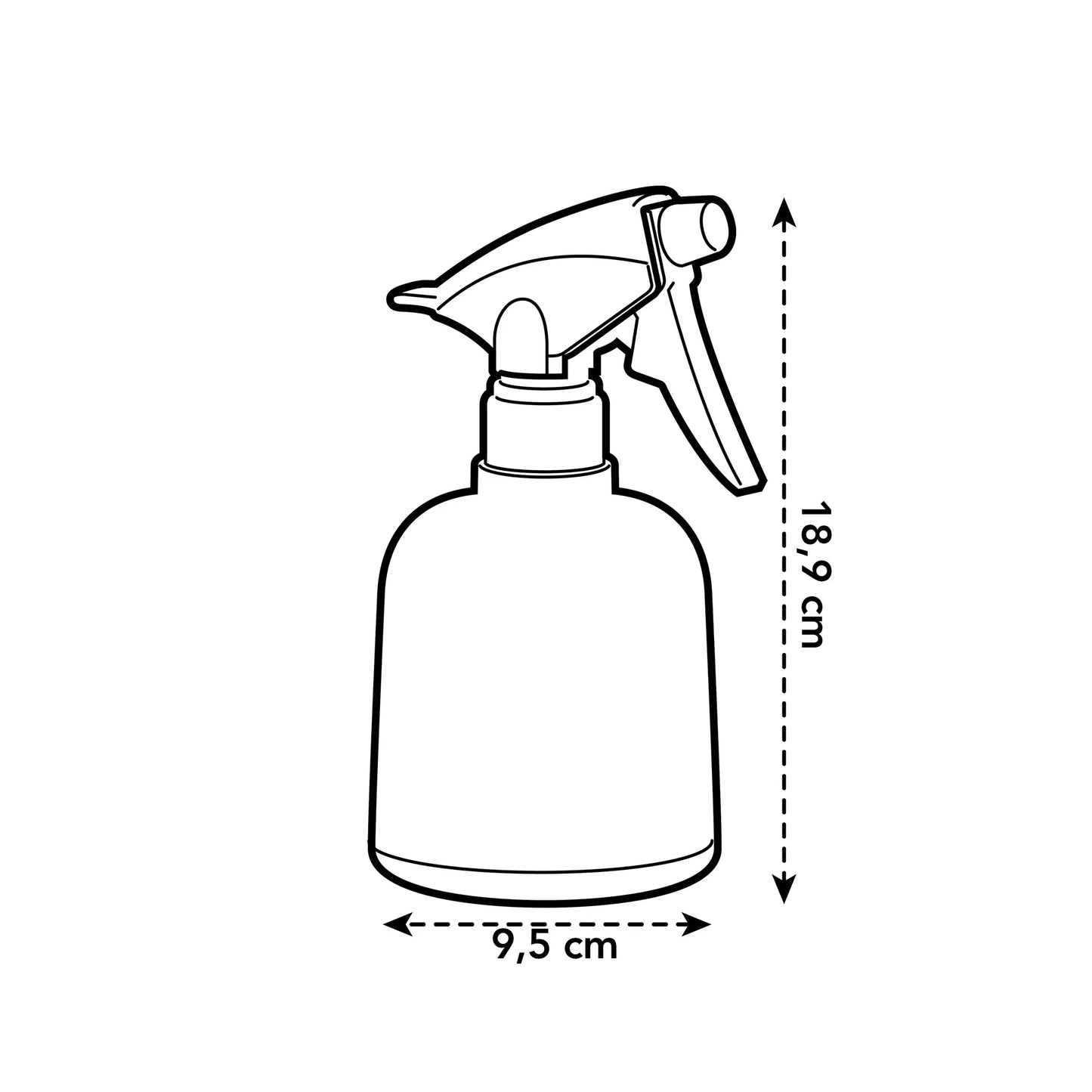 Plant Mister 0.6L - Anthracite & Leaf Green