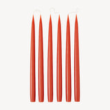 Candle Flair Taper Dinner Candles | Burnt Orange, 35cm, Pair
