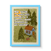 Bookshop in the Forest Art Print