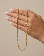 Dansk Copenhagen Audora long sanded necklace, further view