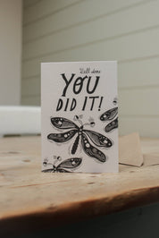 'You Did It!' Congratulations Card