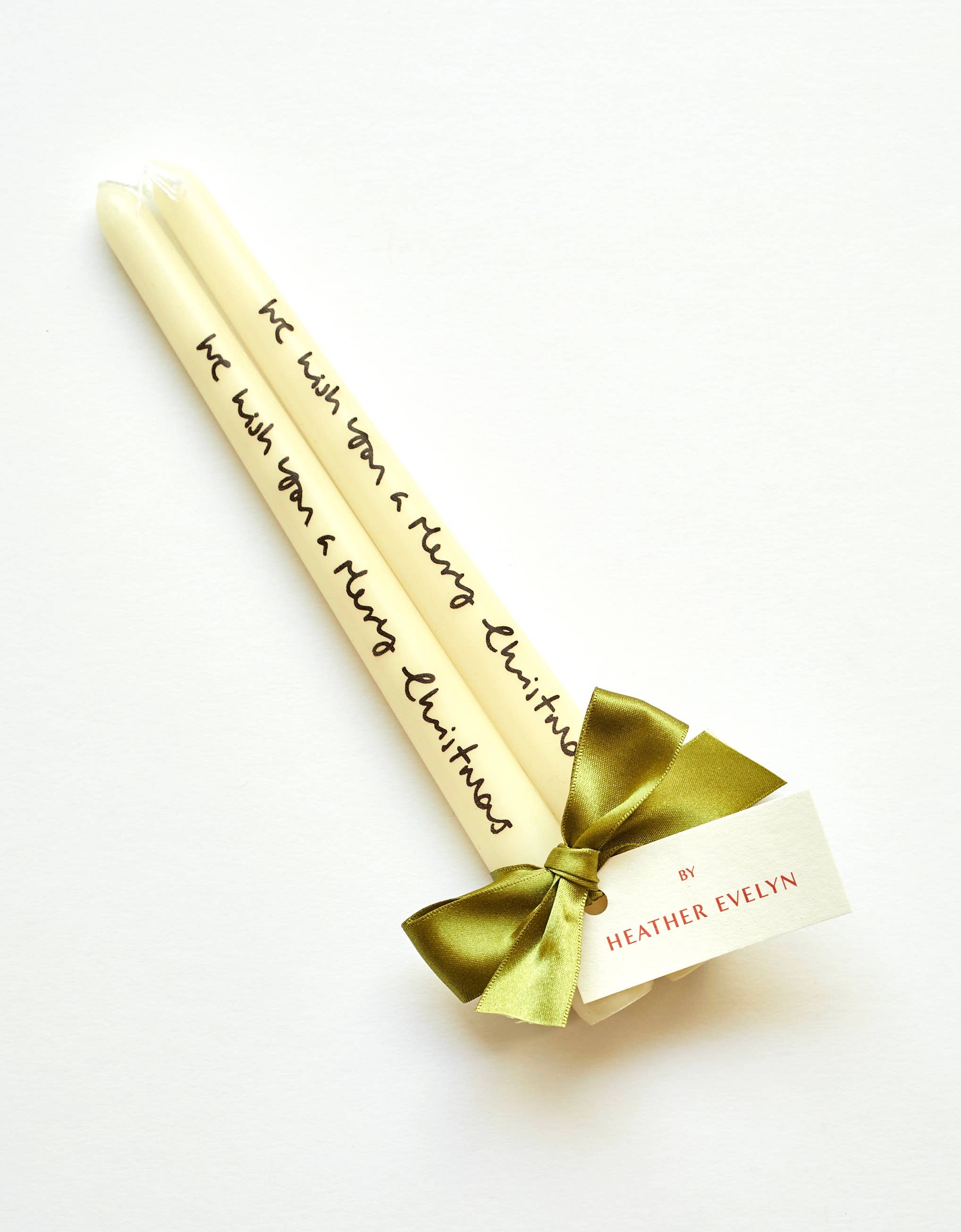 Pair of Candles | 'we wish you a merry Christmas'