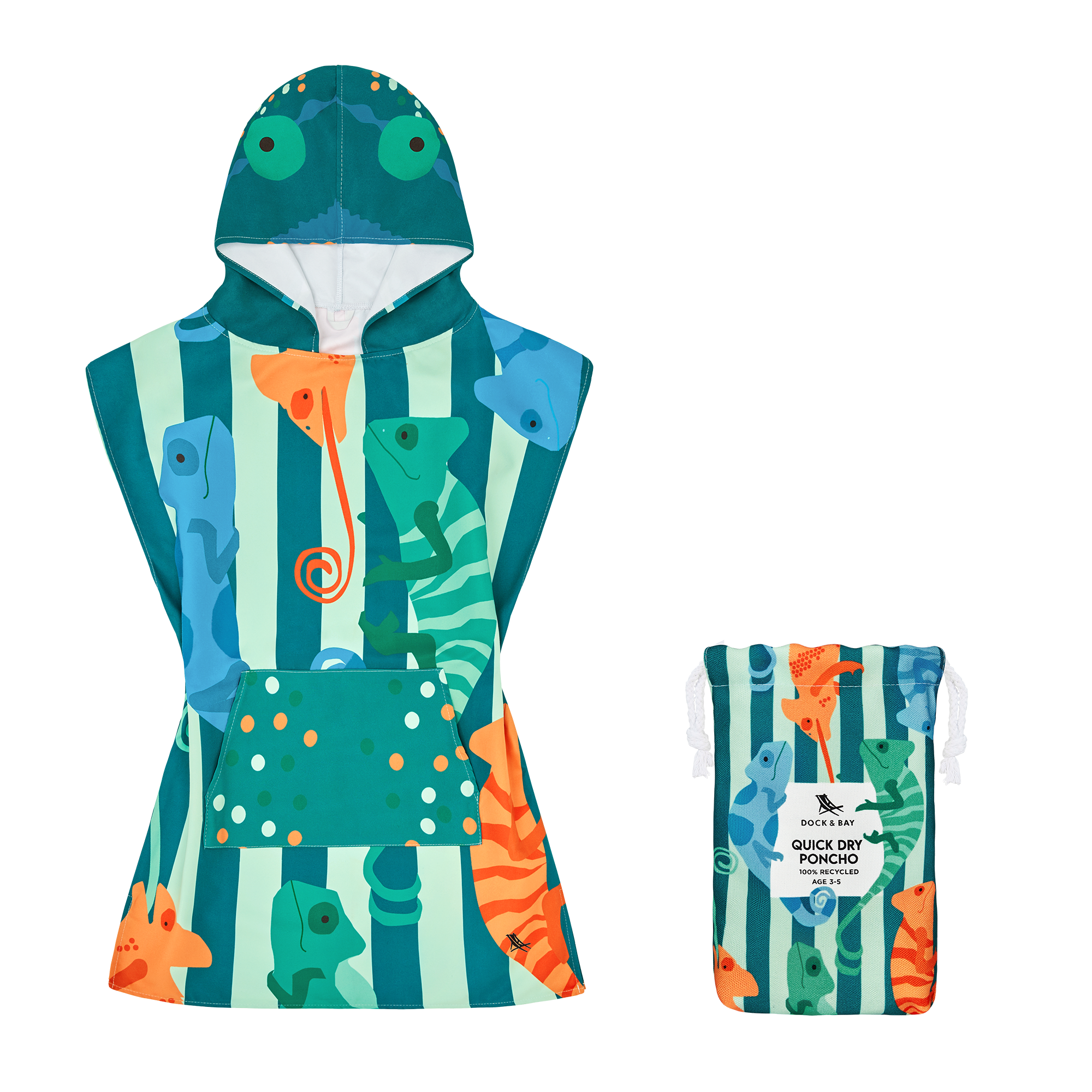 Kids Poncho - Karma Chameleon - Age 3-5