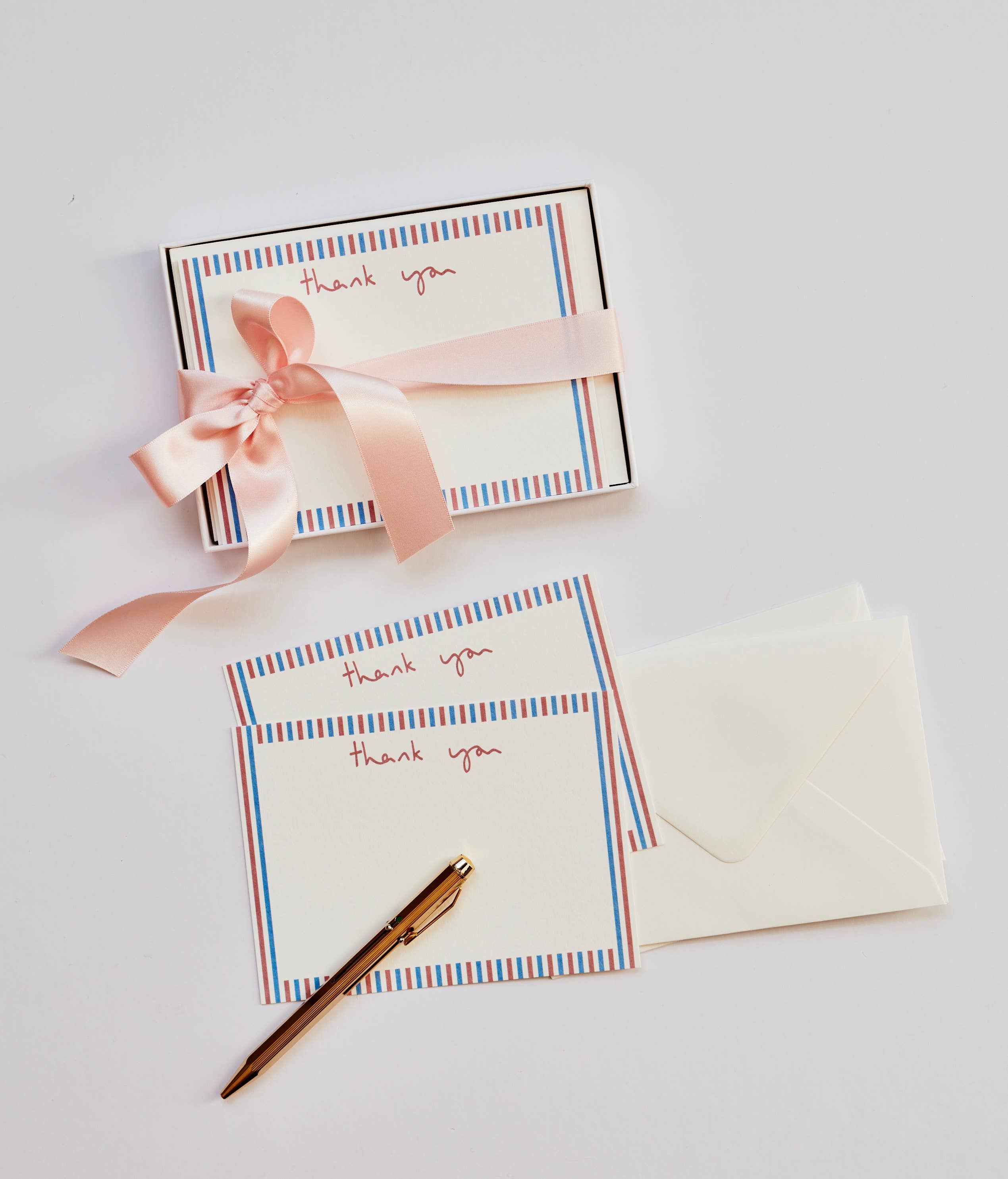 Thank You Notelets | Stripe Set of 10