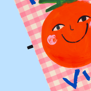 Feeling Vine tea towel by Eleanor Bowmer, further view