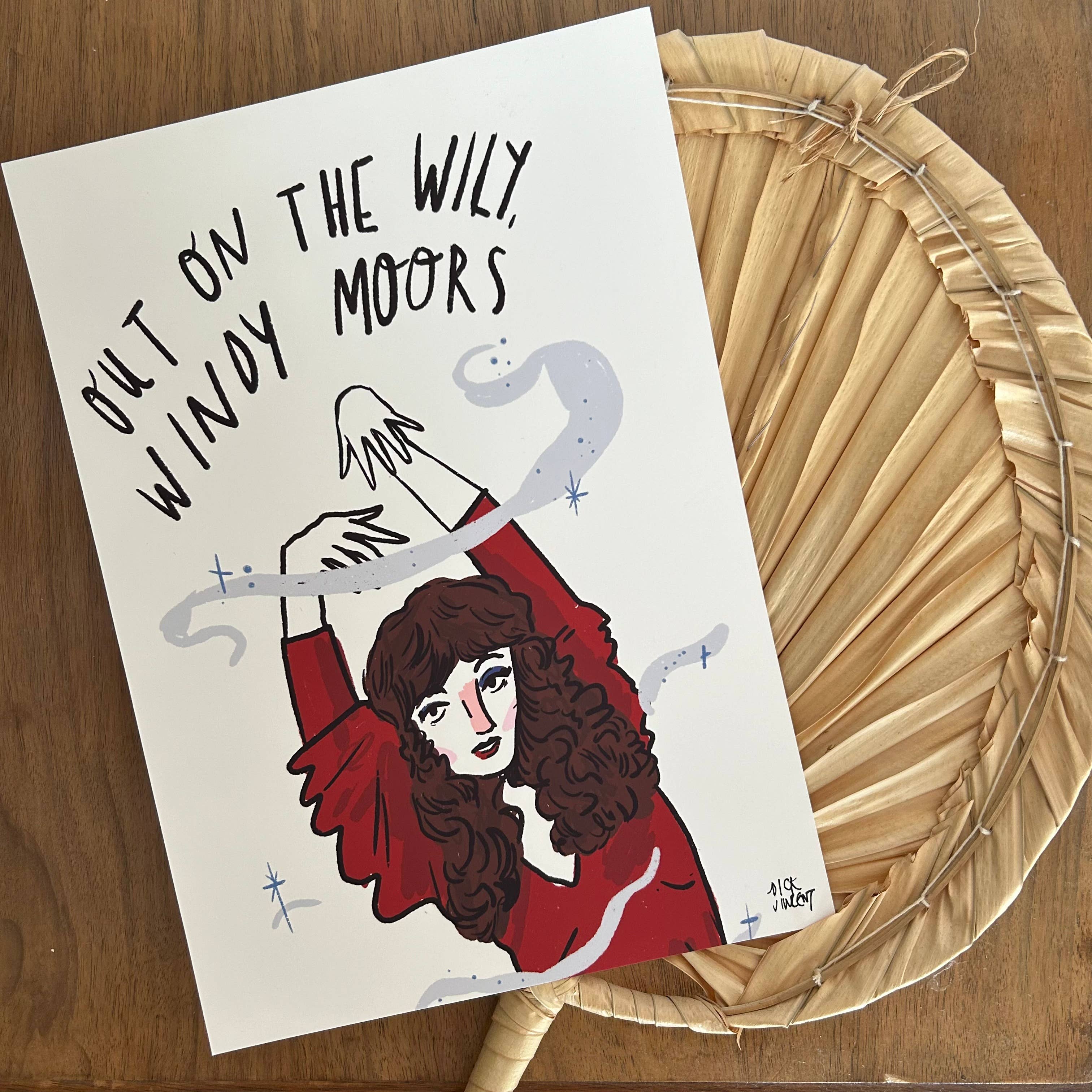 Dick Vincent Kate Bush Print | A4 Signed Illustration, Art Print