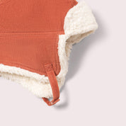 Ginger Sherpa Fleece Cosy Hat by Little Green Radicals, further view