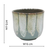 Rowe Drip Reactive Glaze Planter H15cm x D16cm