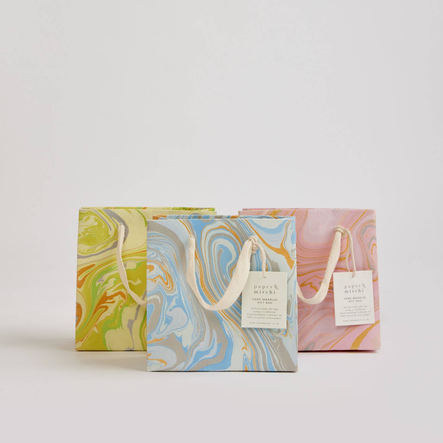 Hand Marbled Gift Bags (Small)