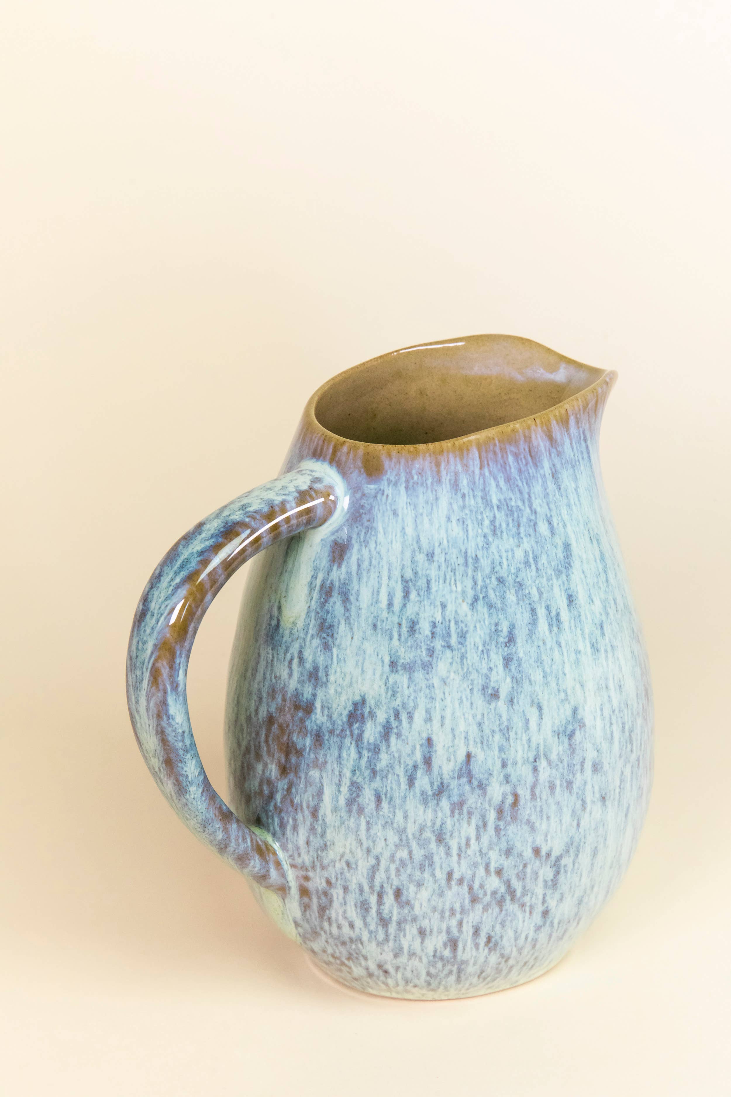 Tejo handmade ceramic pitcher, further view